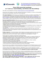 Three PhD researcher positions, on 'Land use, Sustainability, and Democratic Backsliding'